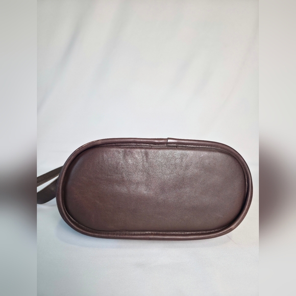 Vintage Coach 4153 Bleeker Bag Mahogany Brown Bucket Purse Brass Hardware - Picture 8 of 16